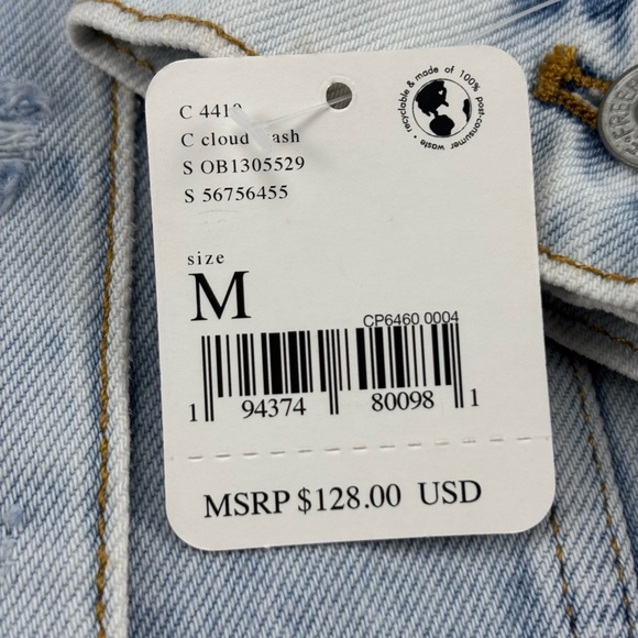 NWT | Free People | Destroyed Long and Lean Trucker‎ Jacket | Medium - Picture 8 of 8